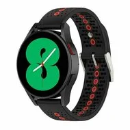 Garmin Forerunner 255 & 570 - 47mm - Dot Pattern bandje - Zwart met rood by Watchbandjes-shop – product photo