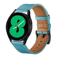 Garmin Forerunner 255 & 570 - 47mm - lederen bandje - Blauw van Watchbandjes-shop – productfoto