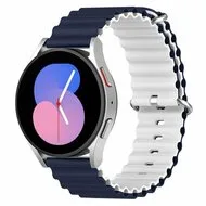 Garmin Forerunner 255 & 570 - 47mm - Ocean Style bandje - Donkerblauw / wit by Watchbandjes-shop – product photo