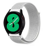 Garmin Forerunner 255 & 570 - 47mm - Sport Loop nylon bandje - Wit van Watchbandjes-shop – productfoto