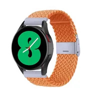 Garmin Forerunner 55 / 70 / 165 / 170 / 245 / 570 (42mm) / 645 - Braided nylon bandje - Oranje by Watchbandjes-shop – product photo