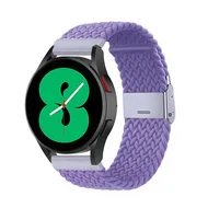 Garmin Forerunner 55 / 70 / 165 / 170 / 245 / 570 (42mm) / 645 - Braided nylon bandje - Paars by Watchbandjes-shop – product photo