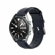 Garmin Forerunner 55 / 70 / 165 / 170 / 245 / 570 (42mm) / 645 - Classic leren bandje - Donkerblauw van Watchbandjes-shop – productfoto