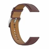Garmin Forerunner 55 / 70 / 165 / 170 / 245 / 570 (42mm) / 645 - Luxe leren bandje - Donkerbruin van Watchbandjes-shop – productfoto