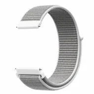 Garmin Forerunner 55 / 70 / 165 / 170 / 245 / 570 (42mm) / 645 - Sport Loop nylon bandje - Grijs van Watchbandjes-shop – productfoto
