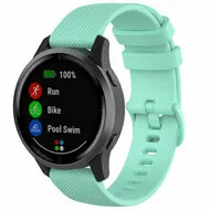 Garmin Forerunner 55 / 70 / 165 / 170 / 245 / 570 (42mm) / 645 - Sportband met motief - Turquoise van Watchbandjes-shop – productfoto