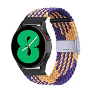 Garmin Venu 2 & 3 - Braided nylon bandje - Oker / paars van Watchbandjes-shop – productfoto