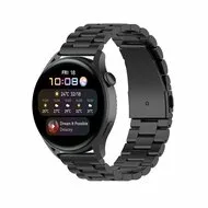 Garmin Venu 2 & 3 - Stalen schakelband - Zwart by Watchbandjes-shop – product photo