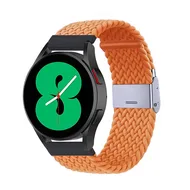 Garmin Venu 4 - 45mm - Braided nylon bandje - Oranje van Watchbandjes-shop – productfoto