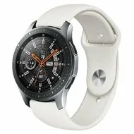 Garmin Venu 4 - 45mm - Rubberen sportband - Roomwit van Watchbandjes-shop – productfoto