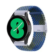 Garmin Venu / Sq / Sq2 / 2 plus - Braided nylon bandje - Groen / blauw by Watchbandjes-shop – product photo