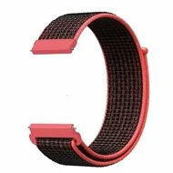 Garmin Venu / Sq / Sq2 / 2 plus - Sport Loop nylon bandje - Rood/oranje by Watchbandjes-shop – product photo