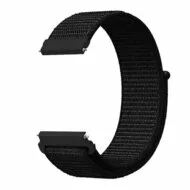Garmin Venu / Sq / Sq2 / 2 plus - Sport Loop nylon bandje - Zwart by Watchbandjes-shop – product photo