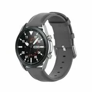 Garmin Vivoactive 4 / 4L - Classic leren bandje - Grijs by Watchbandjes-shop – product photo