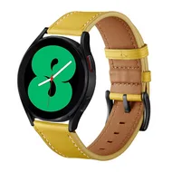 Garmin Vivoactive 4 / 4L - lederen bandje - Geel by Watchbandjes-shop – product photo