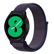 Garmin Vivoactive 4 / 4L - Sport Loop nylon bandje - Navy / donkerpaars gemêleerd by Watchbandjes-shop – product photo