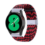 Garmin Vivomove 3 / HR / Luxe / Sport / Style / Trend - Braided nylon bandje - Rood / zwart van Watchbandjes-shop – productfoto