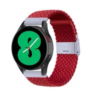 Huawei Watch 5 - 42mm - Braided nylon bandje - Rood by Watchbandjes-shop – product photo