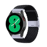 Huawei Watch 5 - 42mm - Braided nylon bandje - Zwart by Watchbandjes-shop – product photo