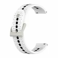 Huawei Watch GT 3 Pro - 43mm - Dot Pattern siliconen bandje - Wit by Watchbandjes-shop – product photo