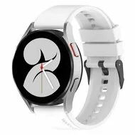 Huawei Watch GT 3 Pro - 43mm - Siliconen gesp bandje - Wit van Watchbandjes-shop – productfoto