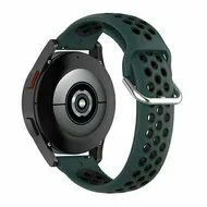 Huawei Watch GT 3 Pro - 43mm - Siliconen sportbandje met gesp - Donkergroen + zwart by Watchbandjes-shop – product photo