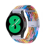 Huawei Watch GT 4 / GT 5 (41mm) & GT 5 Pro (42mm) - Braided nylon bandje - Multicolor Spring by Watchbandjes-shop – product photo