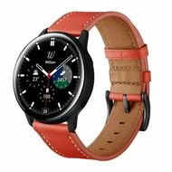 lederen bandje - Rood - Huawei Watch GT 2 & GT 3 - 42mm van Watchbandjes-shop – productfoto