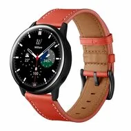 lederen bandje - Rood - Samsung Galaxy Watch Active 2 van Watchbandjes-shop – productfoto