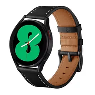 lederen bandje - Zwart - Xiaomi Redmi Watch 5 Active / Redmi Watch 5 Lite by Watchbandjes-shop – product photo