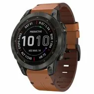 Leren bandje - Bruin - Garmin Tactix 8 - 47mm by Watchbandjes-shop – product photo