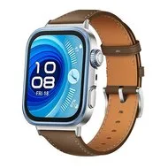 Leren bandje - Bruin - Huawei Watch Fit 5 / 4 / 3 van Watchbandjes-shop – productfoto