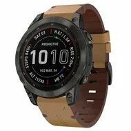 Leren bandje - Lichtbruin - Garmin Tactix 8 - 47mm by Watchbandjes-shop – product photo