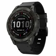 Leren bandje - Zwart - Garmin Instinct 3 / Instinct E - 45mm van Watchbandjes-shop – productfoto
