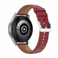 Luxe leren bandje - Bordeaux - Samsung Galaxy Watch Active 2 van Watchbandjes-shop – productfoto