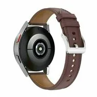 Luxe leren bandje - Donkerbruin - Huawei Watch 5 - 46mm by Watchbandjes-shop – product photo