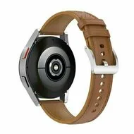 Luxe leren bandje - Lichtbruin - Huawei Watch 5 - 46mm van Watchbandjes-shop – productfoto