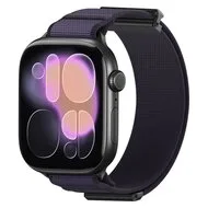Magnetische nylon bandje - Paars - Geschikt voor Apple Watch 44mm / 45mm / 46mm / 49mm van Watchbandjes-shop – productfoto