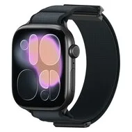 Magnetische nylon bandje - Zwart - Geschikt voor Apple Watch 44mm / 45mm / 46mm / 49mm by Watchbandjes-shop – product photo