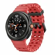 Marine siliconen band - Rood - Samsung Galaxy Watch 9 - 40mm / 44mm van Watchbandjes-shop – productfoto