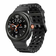 Marine siliconen band - Zwart - Samsung Galaxy Watch 9 - 40mm / 44mm by Watchbandjes-shop – product photo