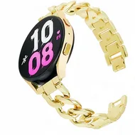 Metalen ketting band - Goud - Huawei Watch 5 - 42mm by Watchbandjes-shop – product photo