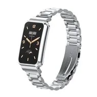 Metalen schakelband met case - Zilver - Xiaomi Smart band 7 Pro van Watchbandjes-shop – productfoto