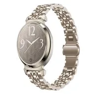 Metalen schakelbandje - Vintage goud - Garmin Lily 2 van Watchbandjes-shop – productfoto