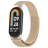 Milanese band - Vintage goud - Xiaomi Smart Band 8 / 9 / 10 van Watchbandjes-shop – productfoto