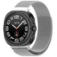 Milanese band - Zilver - Samsung Galaxy Watch Ultra / Ultra 2 - 47mm van Watchbandjes-shop – productfoto