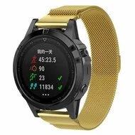Milanese bandje - Goud - Garmin Forerunner 745 / 935 / 945 / 955 / 965 / 970 van Watchbandjes-shop – productfoto