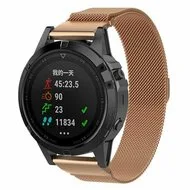 Milanese bandje - Rosé goud - Garmin Quatix 8 - 51mm van Watchbandjes-shop – productfoto