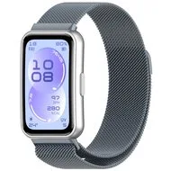 Milanese bandje - Space grey - Huawei Band 11 / 11 pro van Watchbandjes-shop – productfoto