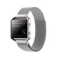 Milanese FitBit Blaze horloge band alleen voor Fitbit Blaze - Zilverkleurig by Watchbandjes-shop – product photo